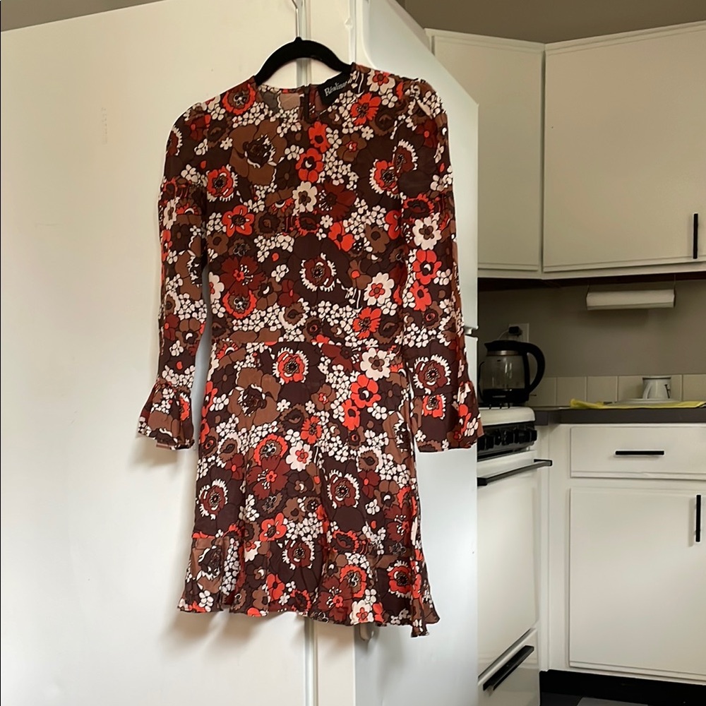 70s Floral Mini Dress- Discontinued Style